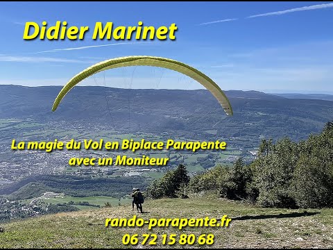 Biplace Parapente sur les Monts Jura